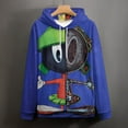 thumbnail image 4 of Looney Tunes Marvin The Martian Hoodie 3D Print Pullover Hooded Long Sleeve Sweatshirts Tops Blouse with Pocket for Mens Womens, 4 of 7