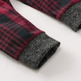 thumbnail image 7 of 2Pcs Baby Boys Girls Hooded Sweater Tops+Plaid Printed Pants Set Toddler Clothing Outfits, 7 of 7
