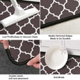 thumbnail image 3 of Kitchen Mat Set 2 Pieces Cushioned Anti-Fatigue Floor Mat, Waterproof Kitchen Mats and Rugs Light Duty PVC Ergonomic Comfort Standing Crystal Velvet Mat for Kitchen, Floor Home, Office, Sink, Laundry, 3 of 5