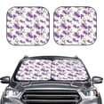 thumbnail image 2 of Fotbe Orchids Flowers 2-Piece Car Windshield Sun Shade | Sun Blocker for Car Windshield | Foldable Automotive Interior Accessories for Sun Protection-Large, 2 of 7