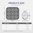 thumbnail image 3 of Saiise Anchor Black Tartan Plaid for Foldable Car Sun Shades (2-Pack) Offer Sun Protection with an Easy-fold Design for Convenient Windshield Shading-Small, 3 of 6