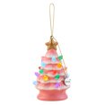 thumbnail image 1 of Mr. Christmas 4" Nostalgic Ceramic Tree Ornament, Pink, 1 of 5