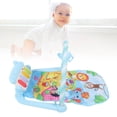 thumbnail image 1 of Alfombra de Juego musical para bebés, gimnasio con piano para bebés para hacer eJercio, adecuado para uso familiar, viajes con niños, 1 of 7