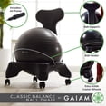 thumbnail image 4 of Gaiam Balance Ball Chair, Cool Grey, 4 of 11