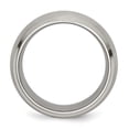 thumbnail image 4 of Auriga Fine Jewelry Titanium Satin and Polished 10 mm Beveled Edge Band for Women Size 11.5, 4 of 6