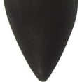 thumbnail image 5 of Cecelia New York Renata Pointy Toe Sock Fitted Black Wedge Heeled Ankle Booties (Black, 7), 5 of 6