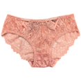thumbnail image 1 of Aayomet Women's Seamless Hipster Underwear Lace Comfortable Simple Panties (Pink, One Size), 1 of 2