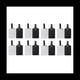 thumbnail image 1 of Paquete de 20 Etiquetas de Equipaje en Blanco para SublimacióN, Etiquetas de Bolsa de Transferencia de de PU para Maleta de Viaje, Soporte para Bolsas Deportivas, 1 of 5