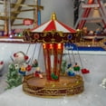 thumbnail image 3 of Northlight Animated and Musical Carnival Carousel LED Lighted Christmas Village Display - 10.75", 3 of 6