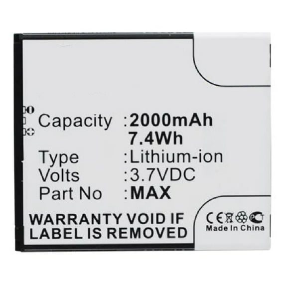 Batteries N Accessories BNA-WB-L3143 Cell Phone Battery - Li-Ion, 3.7V, 2000 mAh, Ultra High Capacity Battery - Replacement for Biackphone L5503AE Battery