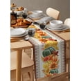 thumbnail image 5 of Thanksgiving Fall Pumpkin Maple Flower Table Runner Season Limited Banquet Holiday Party Tablecloth Modern Printed Table Runners, 5 of 5