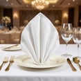 thumbnail image 2 of Unique Bargains 6 Pack Cotton Washable Reusable Dinner Napkins for Events White 18"x18", 2 of 6