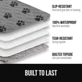 thumbnail image 3 of GORILLA GRIP Waterproof Couch Cover for Dogs, Washable Dog Sofa Cover Pet Blanket for Dogs and Cats, 52x82 Gray Black Paw, 3 of 10