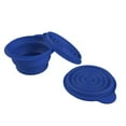 thumbnail image 1 of Collapsible Bowls with Lids - Blue - Pack of 2, 1 of 1