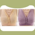 thumbnail image 2 of ATENAR Wireless Bras for Women,Womens Bras,Soft,Stretch Fabric,Solid,Acrylic,Purple,4XL, 2 of 4