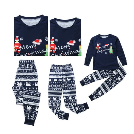 

Herdignity USA Christmas Family Pajamas Matching Set Merry Christmas Sleepwear