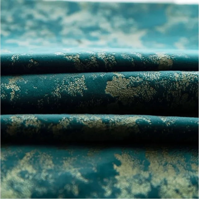 Curtains for Living Room Bedroom Dining Luxury Bronze Texture Velvet Flannel Thick Window Solid Color Cloth Restaurant Windows
