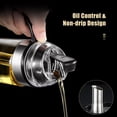 thumbnail image 3 of Auto Flip Olive Oil Dispenser Bottle 450mL/550mL Refillable Oil Dispenser Leakproof Condiment Container Wide Opening for Easy Refill Cooking BBQ Salad Clear Glass il Bottle, 3 of 8
