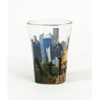 Americaware SGATL02 Atlanta Full Color Etched Shot Glass by Americaware