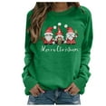 thumbnail image 2 of Brilliant Women's Print Long-sleeved Sweatshirt Casual Blouse Pullover Tops Clearance Clothes under $5.00, 2 of 4