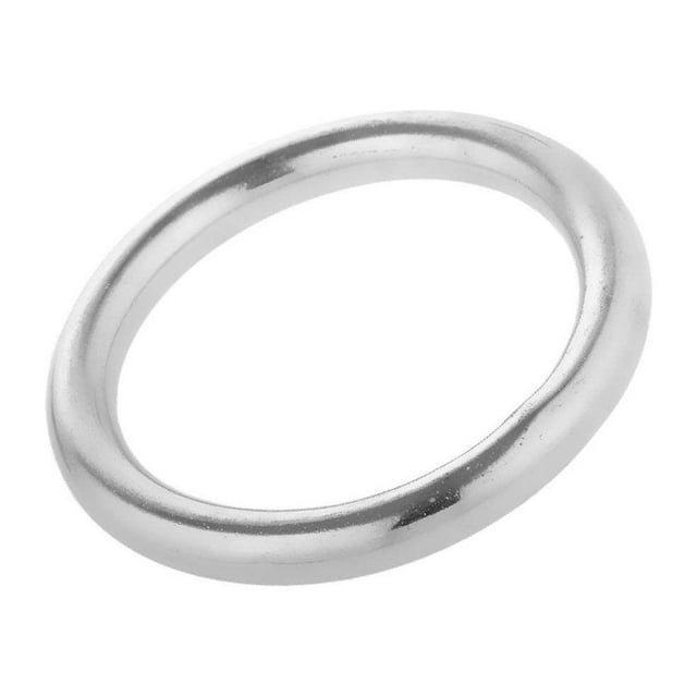 serony Solid 304 Stainless Steel Webbing Strapping Welded O Ring DIY Craft 39x8mm