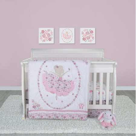 UPC: 0846216065194 | Sammy & Lou 4- Piece Crib Bedding Set Blooming Ballet Infant Crib Pink