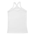 thumbnail image 4 of Kaerm Kids Girls Cotton Tank Tops Sleeveless Spaghetti Straps Camisole Workout Training Activewear White 130, 4 of 5