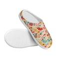 thumbnail image 3 of Lsque Colorful Chicken Pattern Womens Comfort Cotton on Scuff With Memory Foam and Anti-skid Sole Slipper-44/45, 3 of 7
