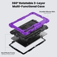 thumbnail image 3 of Funda para Samsung Galaxy Tab S10 Plus 12.4 pulgadas 2024/S9 FE Plus/S9 Plus 2023, funda protectora resistente a prueba de golpes con protector de pantalla, soporte giratorio de 360°, correa de mano, 3 of 9