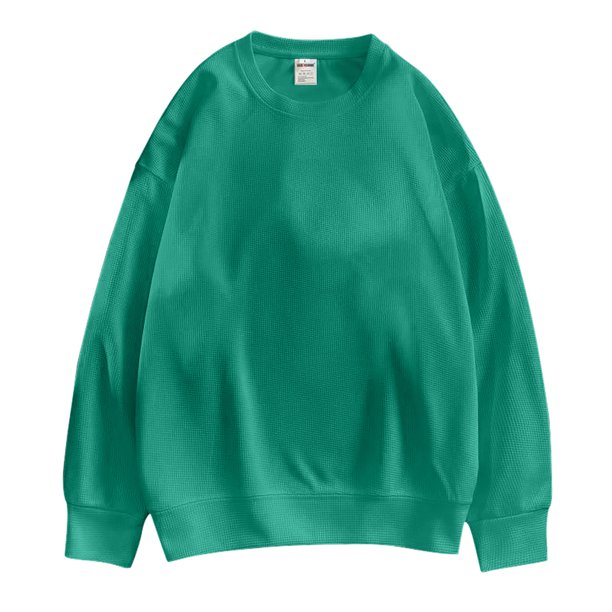 Gibobby Sudaderas de hombre Sudaderas Hombre Felpa Stretch Cuello Redondo Basico(Verde,XG)
