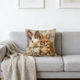 thumbnail image 1 of Spring Cute Pet Patterns Cushion Cover Soft Throw Pillow Cover For Sofa And Chair Ideal Choice For Spring Easter Sofa And Bedroom Decoration, 1 of 6