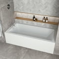 thumbnail image 3 of Streamline NAL-5360-WH 66 in. x 32 in. Acrylic Left-Hand Drain Alcove Bathtub in Glossy White With External Drain in Glossy White, 3 of 10