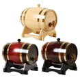 thumbnail image 2 of Tonneau en Bois 1,5 L/3 L Tonneau Rétro pour Whisky Seau à Vin Rouge Grande Capacité Contenant de Rangement avec Robinet Accessoires pour Fabrication de Vin 1,5 L Rouge Vin, 2 of 6