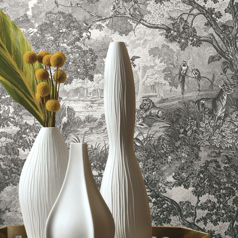 Jungle Toile Peel and Stick Wallpaper