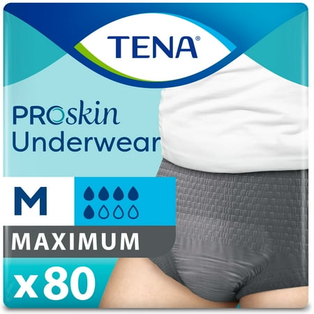 Tena ProSkin Incontinence Underwear for Men Maximum M 80 ct