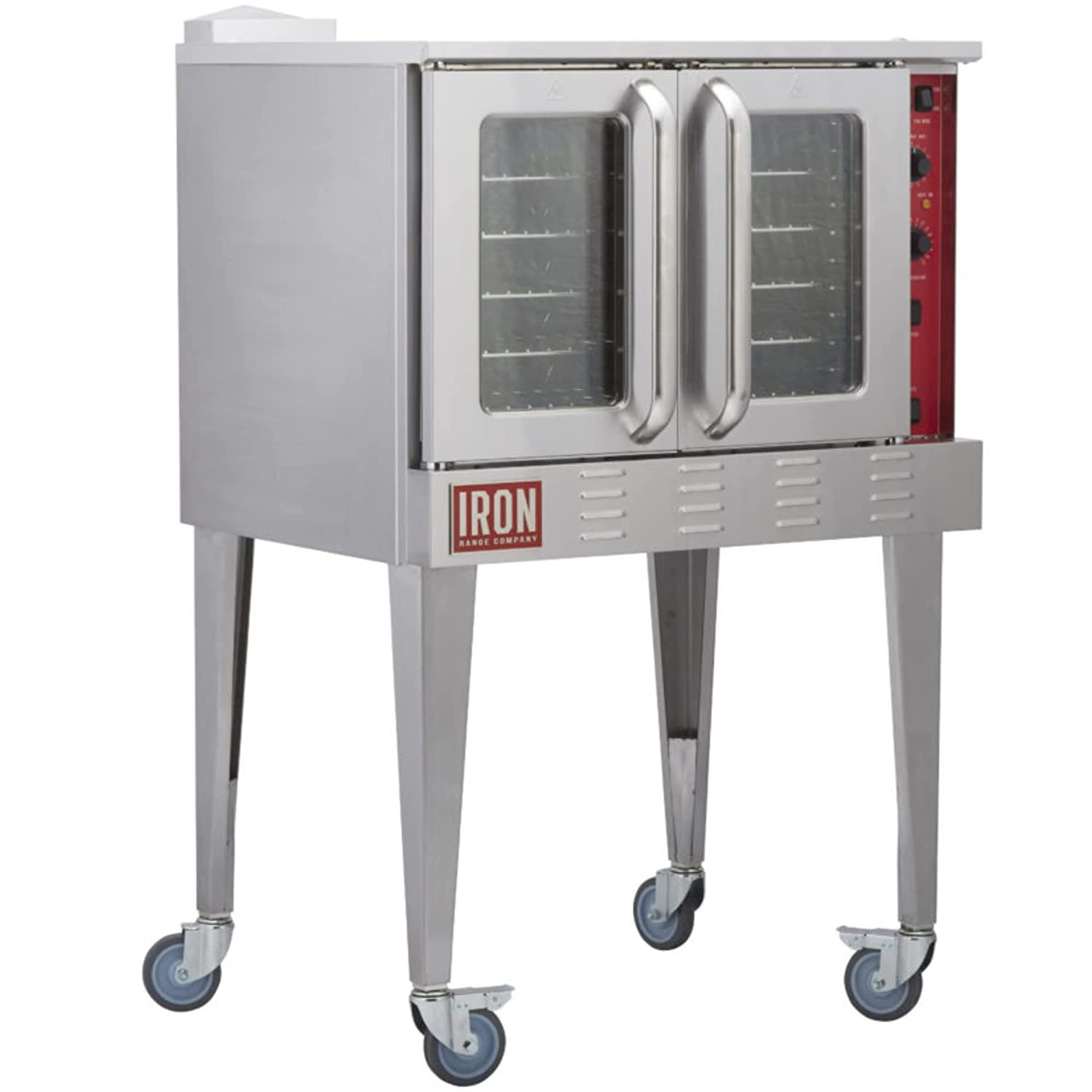 Iron Range IRCO-1 Commercial Gas Convection Oven, Single Deck, 5 Racks, 54,000 BTU, 120V, ETL Listed