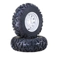 thumbnail image 2 of WANDA ATV Tire & wheel Set 25x8-12 25x10-12 6-Ply P3501 with 4-110 PCD 5+2 Silver Mod Wheels-17035,SET 4, 2 of 4