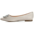 thumbnail image 3 of Journee Womens Renzo Slip On Pointed Toe Ballet Dress Flats, Widths Available, 3 of 10