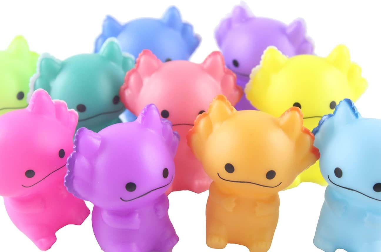 Set of 24 Axolotl Figurines - Cute Little Animal Figures for Decoration / Gifts or Party Favors (2 Dozen)