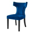 thumbnail image 5 of Side Dining Chair, Nailhead, Set of 2, Blue Navy, Velvet, Modern Contemporary, Kitchen Room Cafe Bistro Restaurant Hospitality, 5 of 10