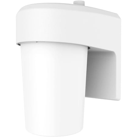 HALO FE 1-Light White LED Outdoor Lantern Sconce with Dusk to Dawn