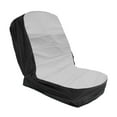 thumbnail image 1 of Cubierta de Asiento Del de Césped Del Césped Funda de Asiento a Prueba de Agua Se la la adaptaciónción Respaldos Del Asiento Del Tractor 13.8 "- 14.4 Gris negro Yotijar Cubierta del asiento del cortacésped del césped, 1 of 10