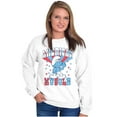 thumbnail image 4 of Hefty Smurf American Muscle USA Unisex Plus Size Sweatshirt Brisco Brands 3X, 4 of 5