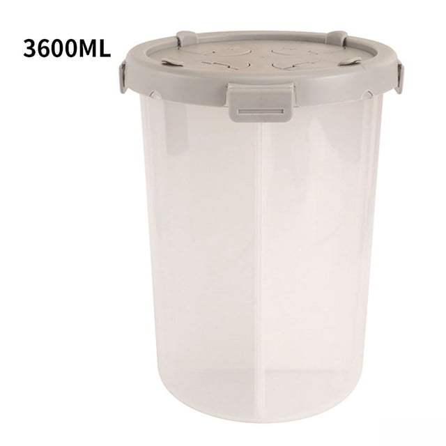 Tarro de almacenamiento de latas selladas transparentes de 4 rejillas con tapa multiabierta Cocina casera Contenedor de alimentos Herramienta L Advancent HA7658-02B