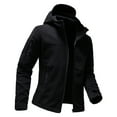 thumbnail image 3 of CHEEREAM Men's Tactical Hooded Fleece Jackets Full-Zip Winter Warm Polar Military Outdoor Hiking Coat with Zipper Pockets Black M, 3 of 4