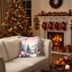 thumbnail image 4 of Fundas de almohada navideñas de 45 x 45 cm, decorativas, de tela suave y con cremallera oculta para decoración del hogar., 4 of 6