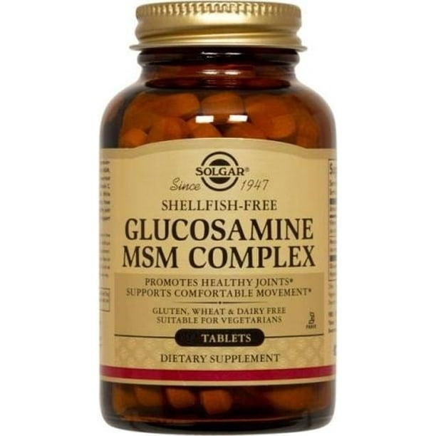 Solgar Glucosamine MSM Complex Shellfish Free 120 Tablets