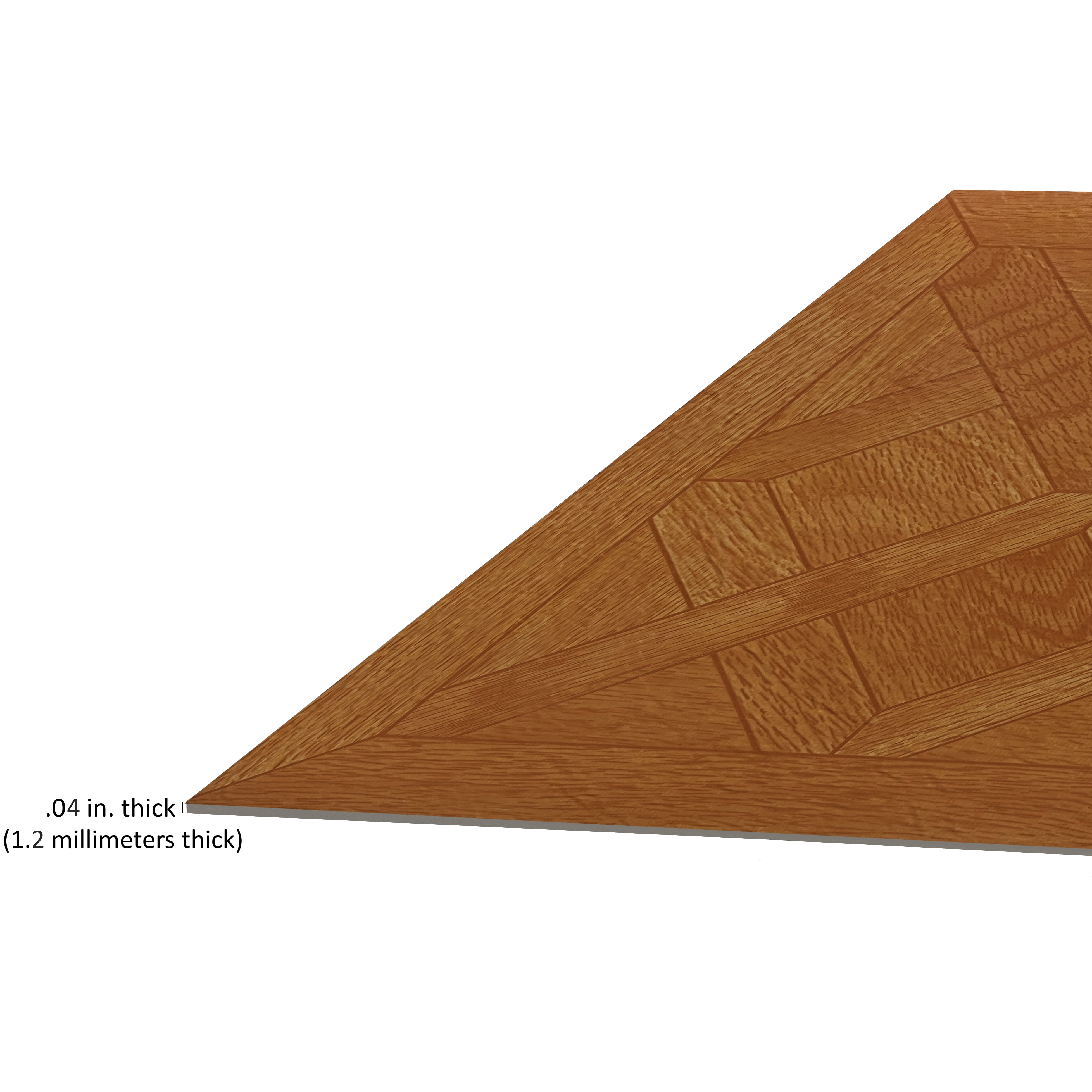Achim 12"x12" 1.2mm Peel & Stick Vinyl Floor Tiles Classic Parquet Oak