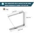 thumbnail image 3 of Soportes grandes y ajustables para cenas al aire libre, jardines, picnics, bodas: sujetamanteles, pinzas para manteles antideslizantes de acero inoxidable de 8 x 7, paquete de 12, 3 of 5
