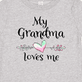thumbnail image 4 of Inktastic My Grandma Loves Me Heart Grandchild Boys or Girls Baby T-Shirt, 4 of 5